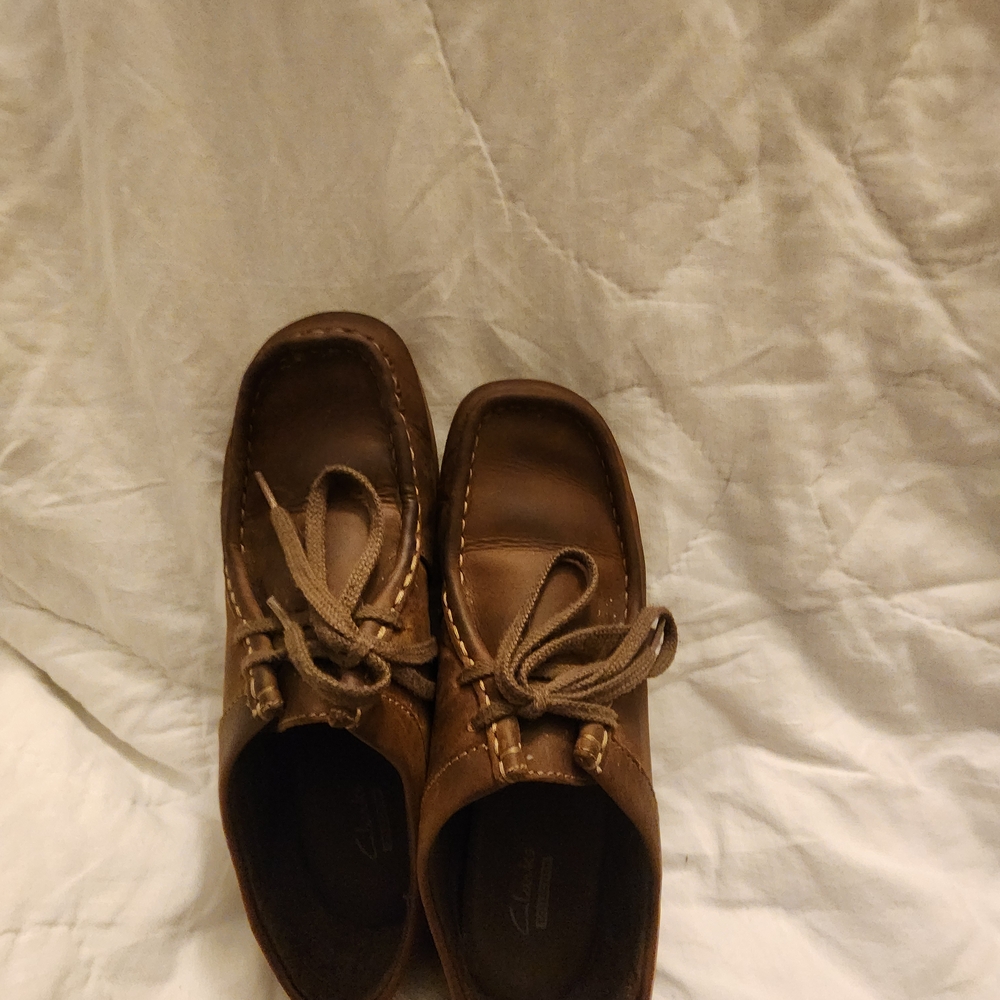 Clarks Women's Brown Leather Loafers